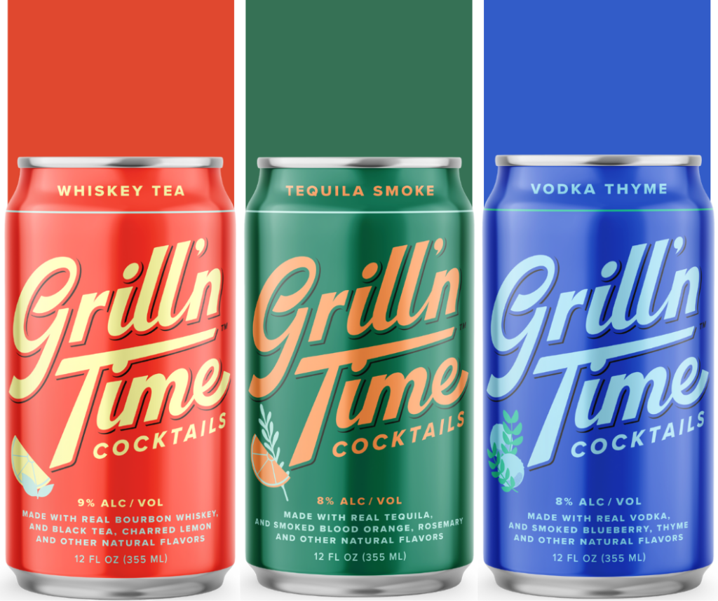 Whiskey Tea, Tequila Smoke and Vodka Thyme cans
